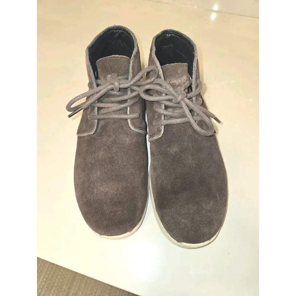 Crocs Kinsale Chukka Boots Mens 9 Dark Brown Suede Lace Up Comfort